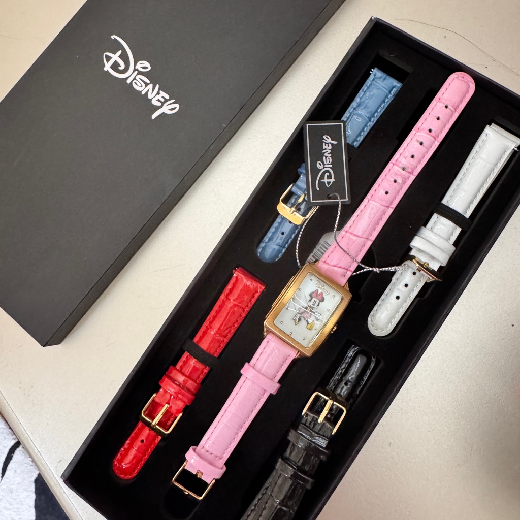 Disney Gold Watch With Colorful Straps